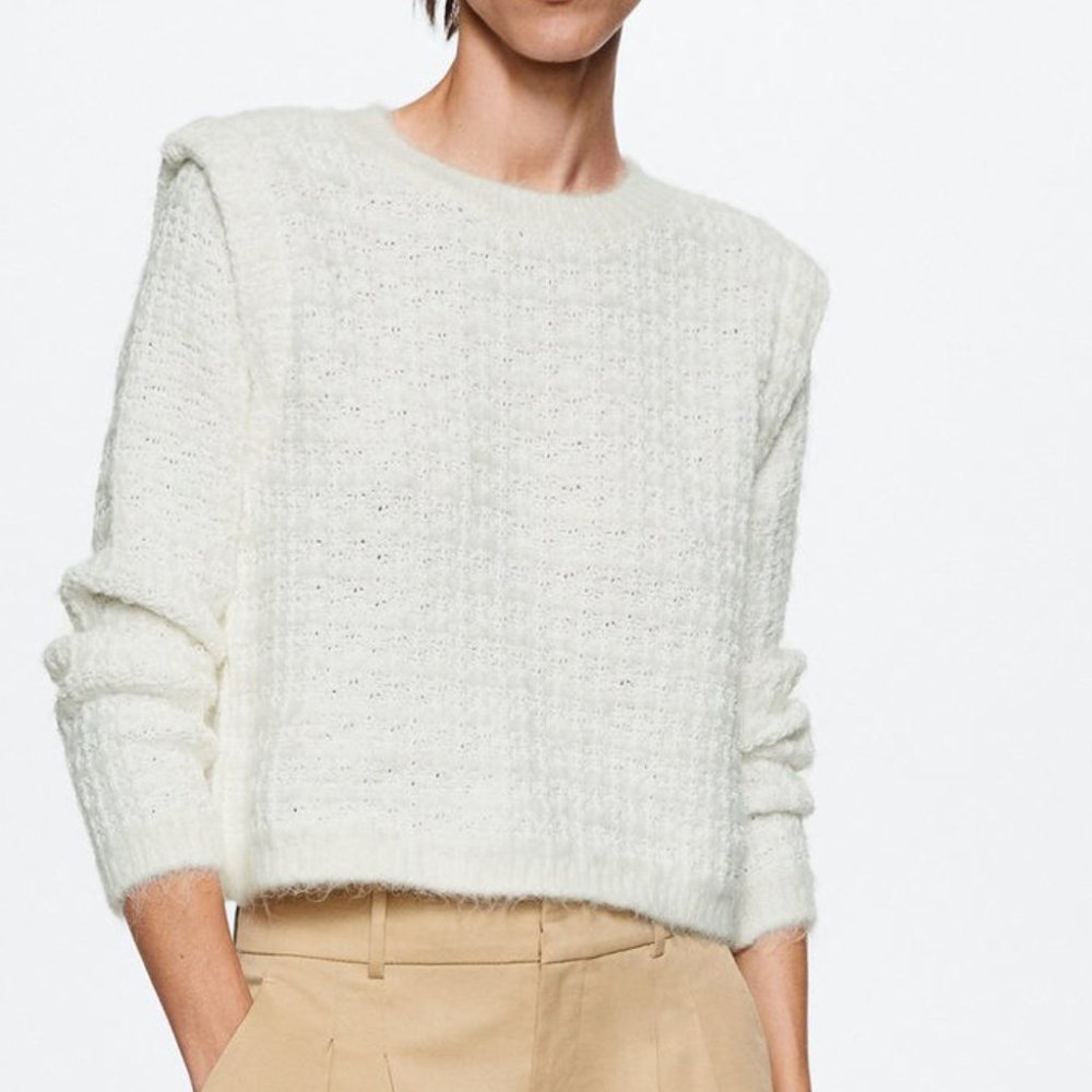 Mango Women's White Sweater